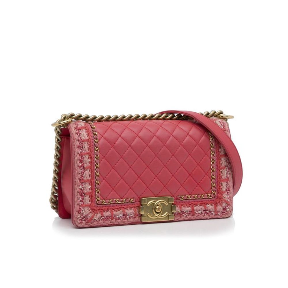 Pre Loved Chanel Quilted Lambskin Leather Crossbody Bag with Chain Strap - Picture 2 of 10